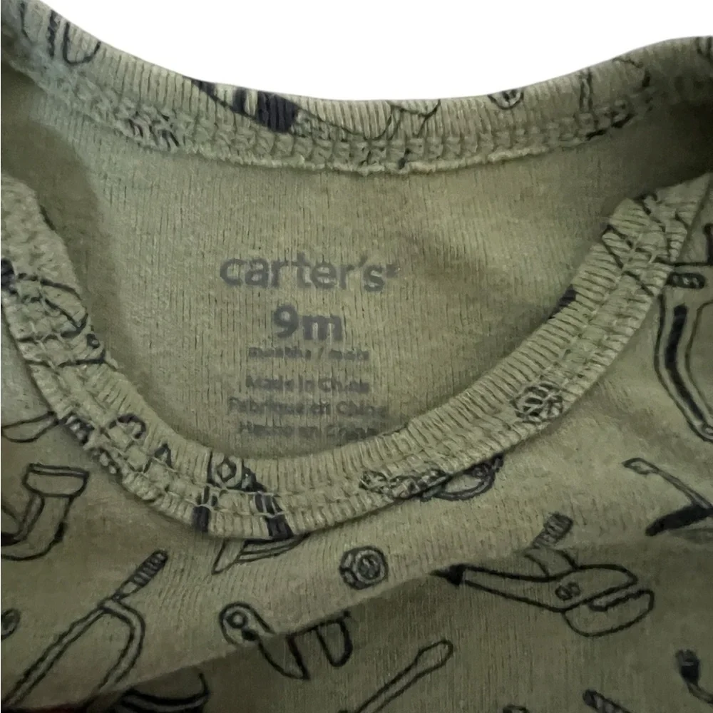 Three Carters 9 month onesies -100% cotton